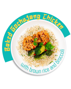 Baked Gochujang Chicken, Brown Rice and Broccoli - REG